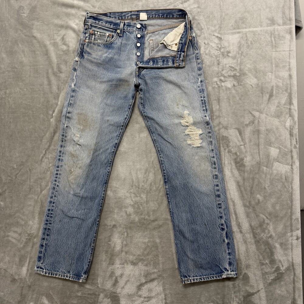 Vintage Levis 501 XX Mens 34x36 (Fits 32x31) Distressed Button Fly Y2K 2002